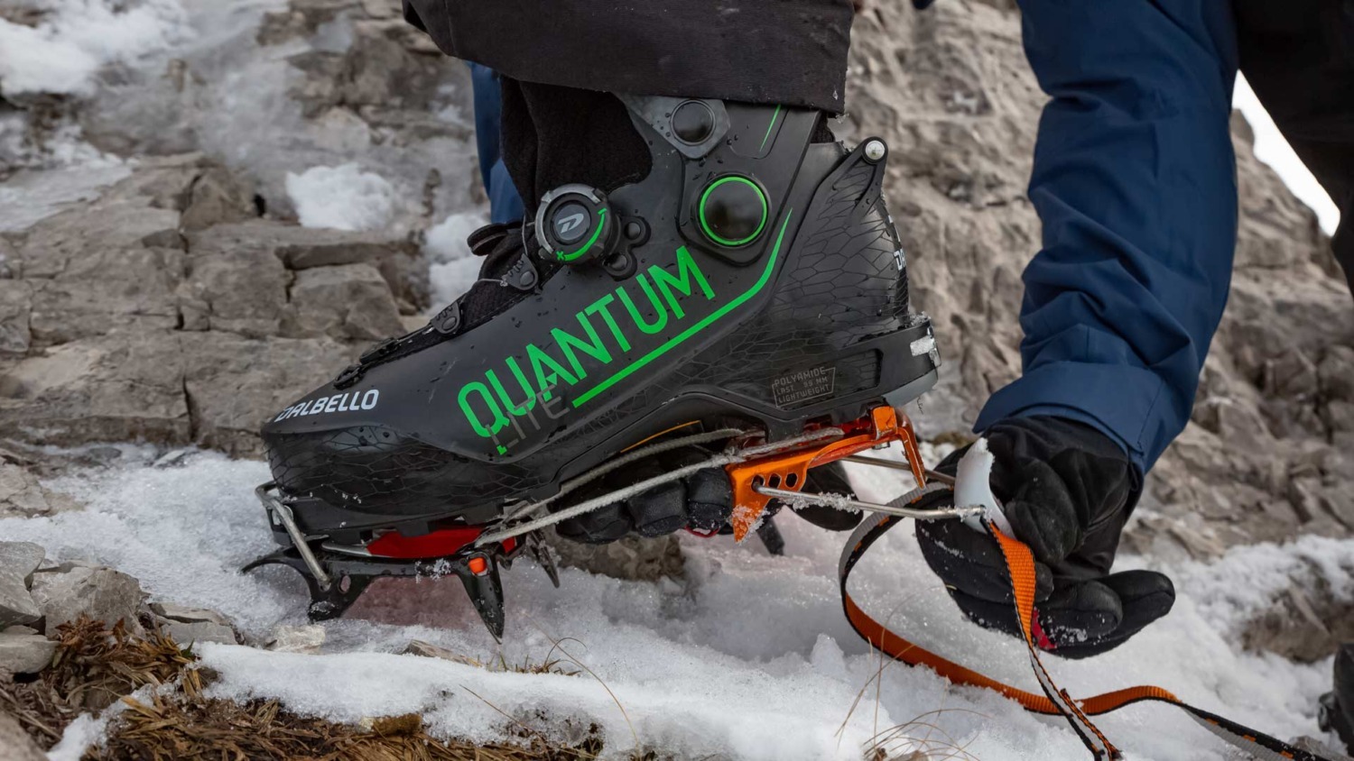 Boot crampons on ski touring boots —