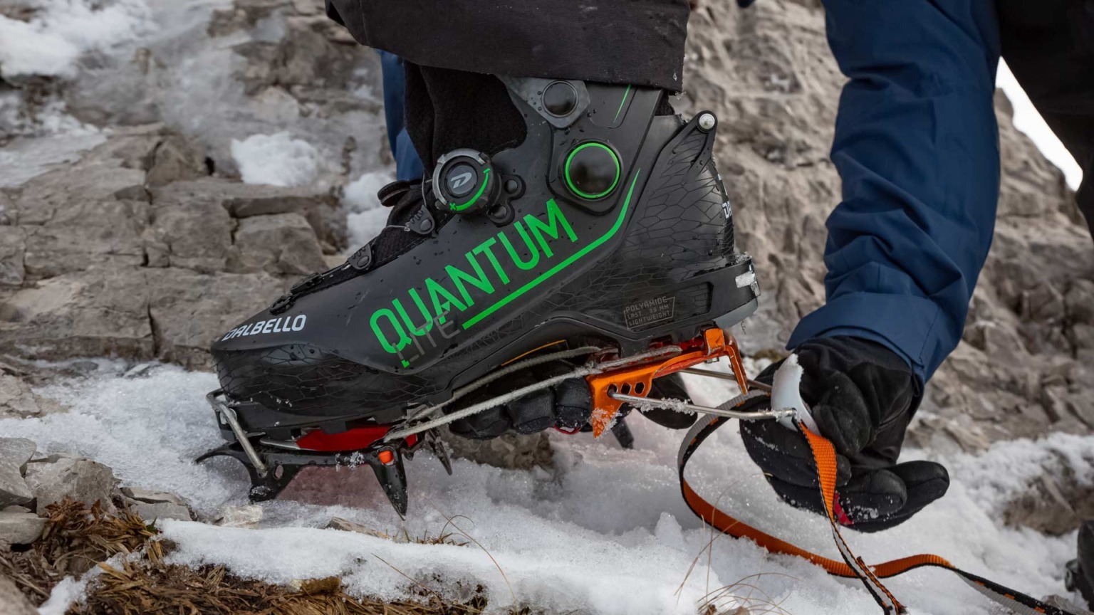 Boot crampons on ski touring boots —
